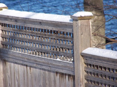 Custom fence detail, private residence
